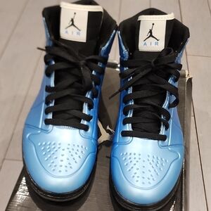 Air Jordan Blue and Black Sneakers